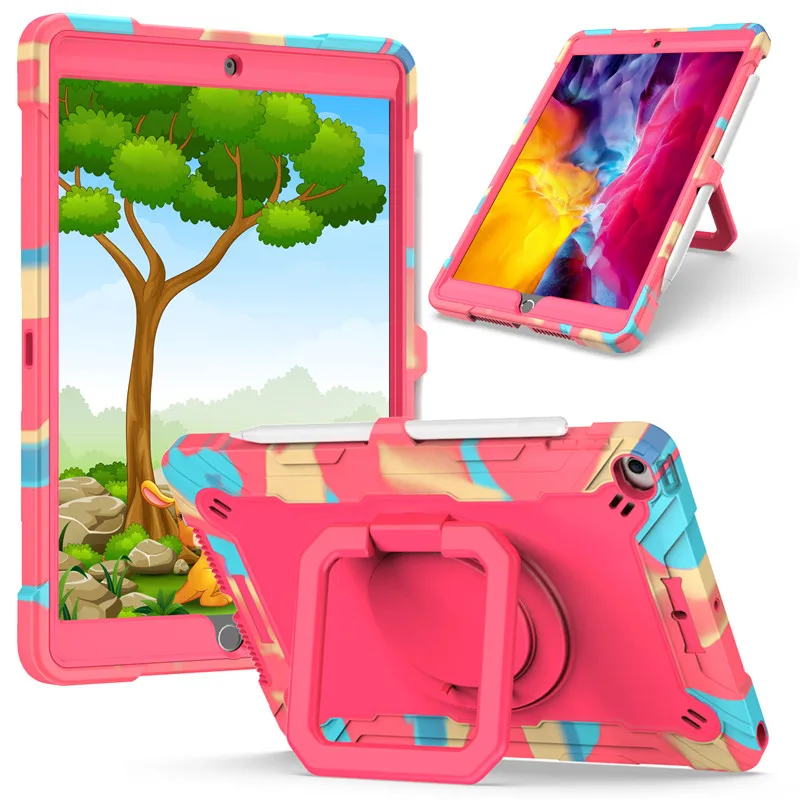 Toddler Tablet Accessories - Противоударный чехол с кольцом-держателем для iPad