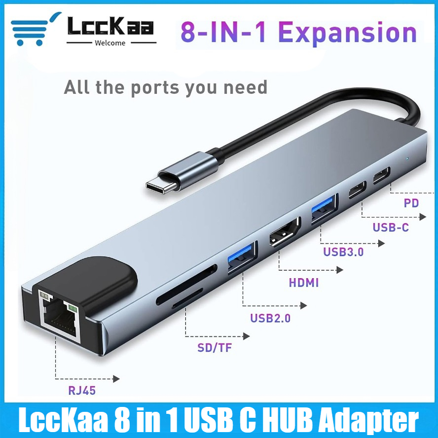 Hdmi Adapter Tablet - USB-C хаб 8/7 в 1 с