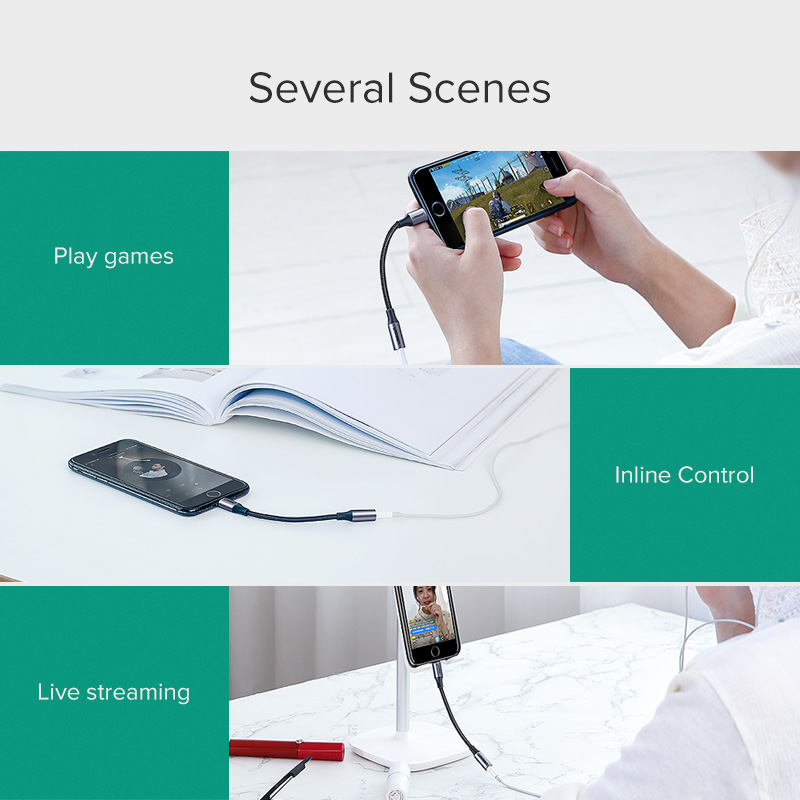 Адаптер UGREEN для iPhones MFi – обзор и цена Wired Earphone Lightning